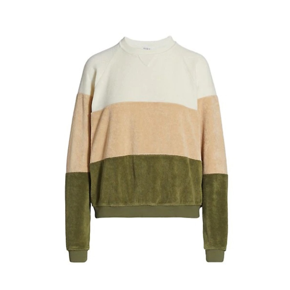 DONNI. Terry Tri-Crew Sweatshirt XS